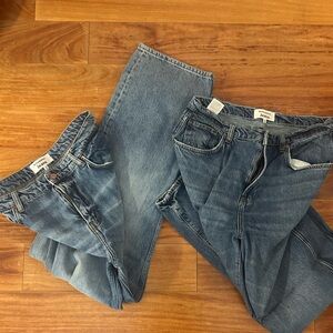 Reformation Blue Straight Leg Women's Jeans